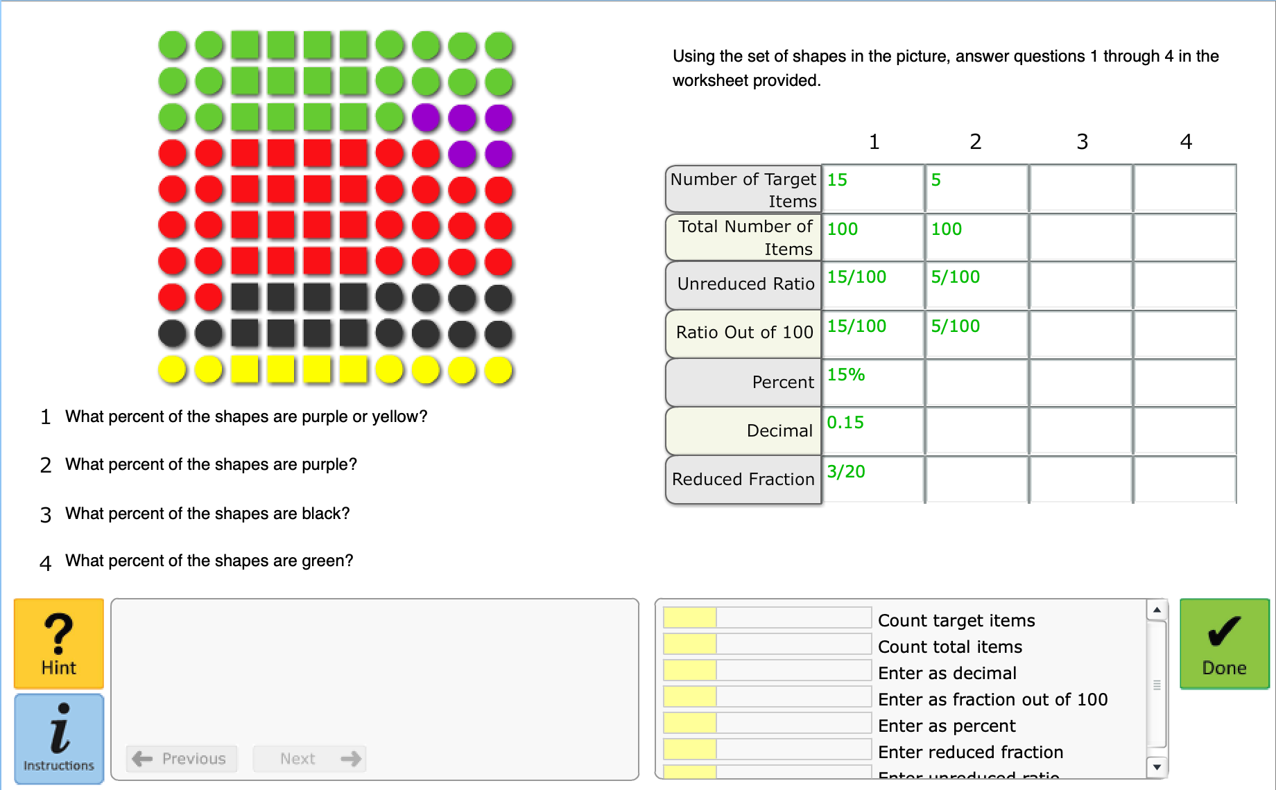 6.21 Fractions, Decimals, and Percents II 6.21 Fractions, Decimals, and Percents II