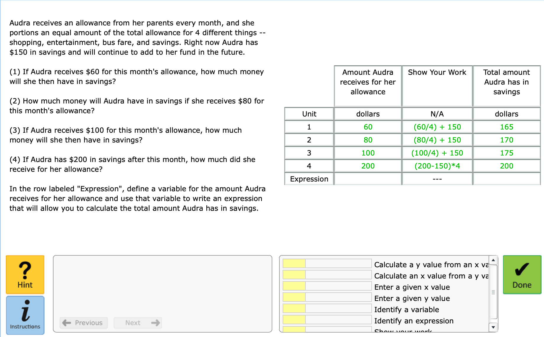 7.04 Problem Solving and Linear Equations II 7.04 Problem Solving and Linear Equations II
