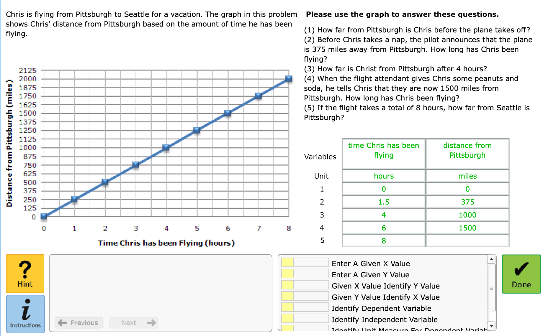 7.05 Graph Interpretation I 7.05 Graph Interpretation I