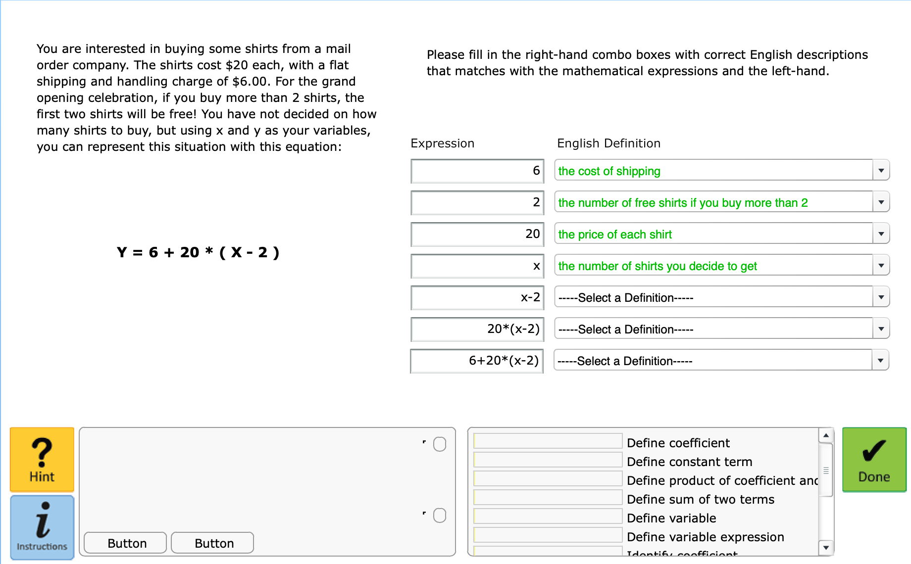 8.05 Expressions, Variables, and Distributive Law 8.05 Expressions, Variables, and Distributive Law