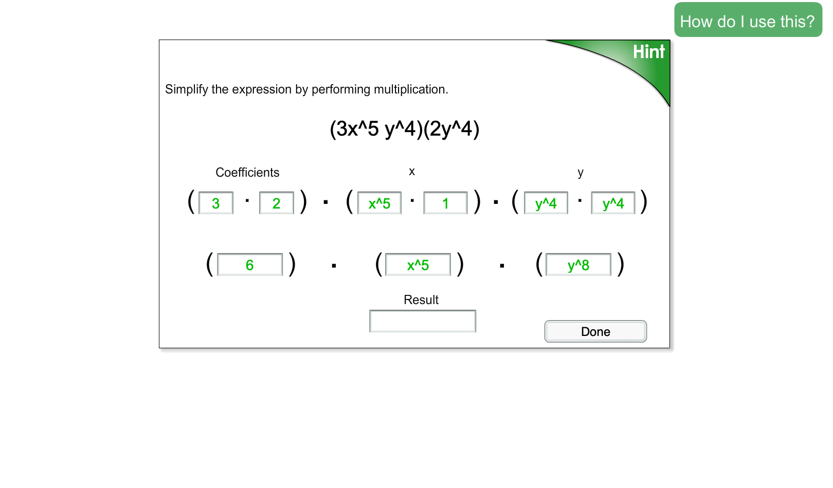 8.20 Exponent Product Rule 8.20 Exponent Product Rule