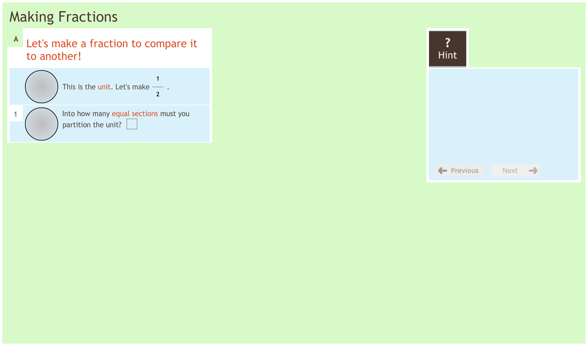 Fractions 3.2 Making fractions Fractions 3.2 Making fractions