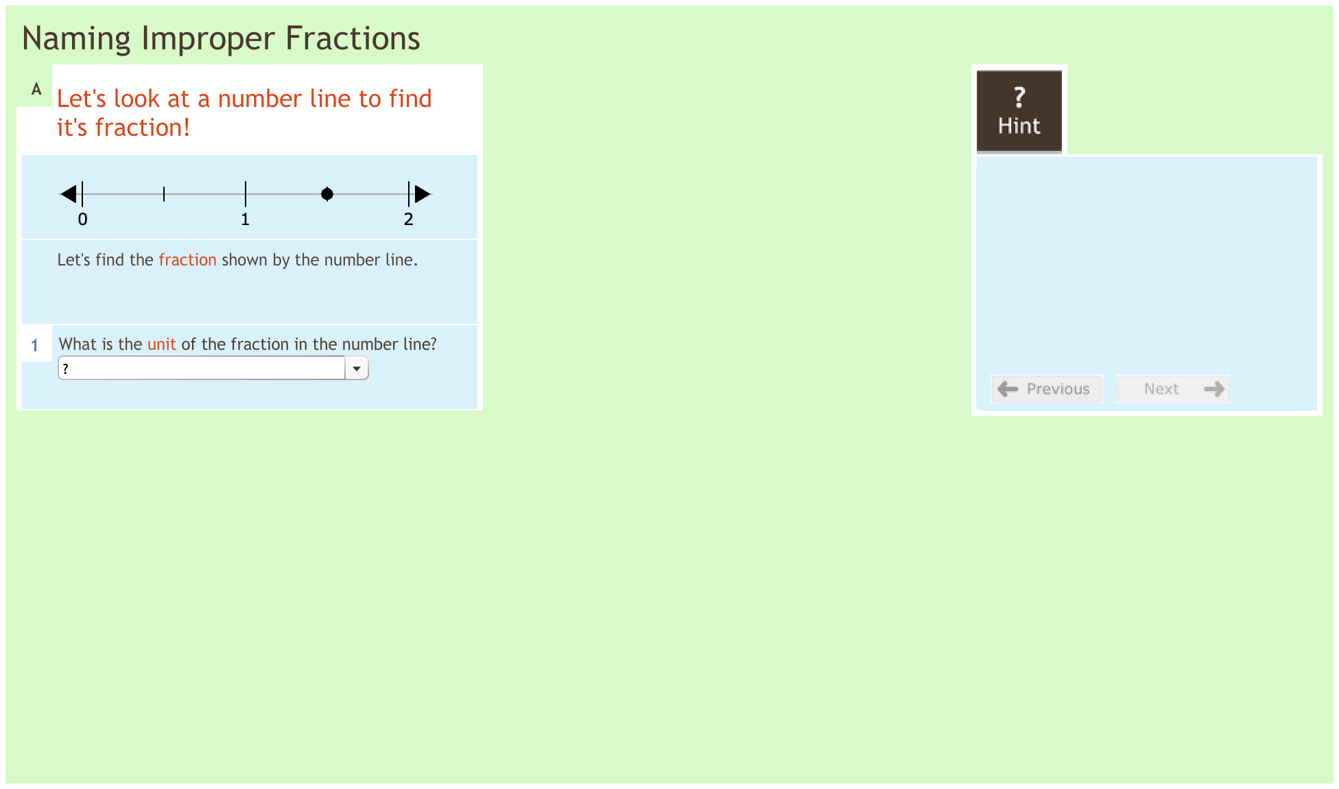 Fractions 3.4 Naming improper fractions Fractions 3.4 Naming improper fractions
